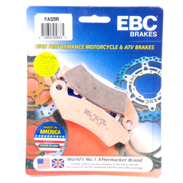 EBC-FA125R EBC BRAKE PAD FT FA125R 840655058335