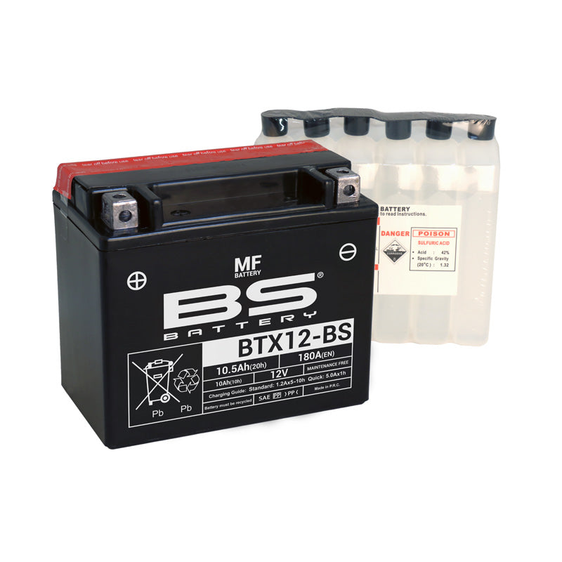 BS Battery - BS MF - BTX12-BS (YTX12-BS)