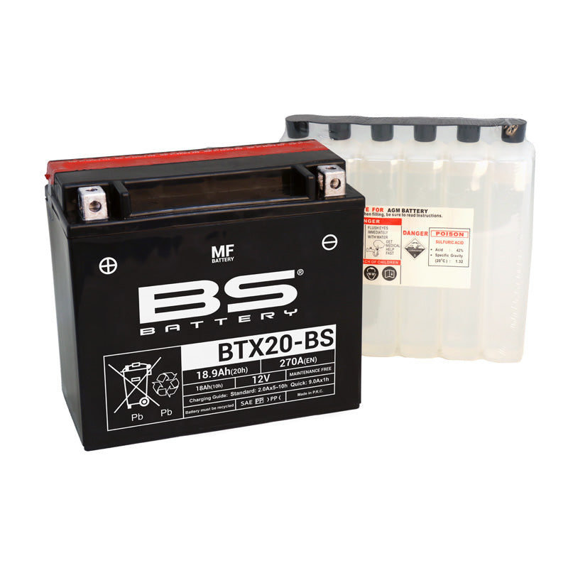 BS Battery - BS MF - BTX20-BS (YTX20-BS)