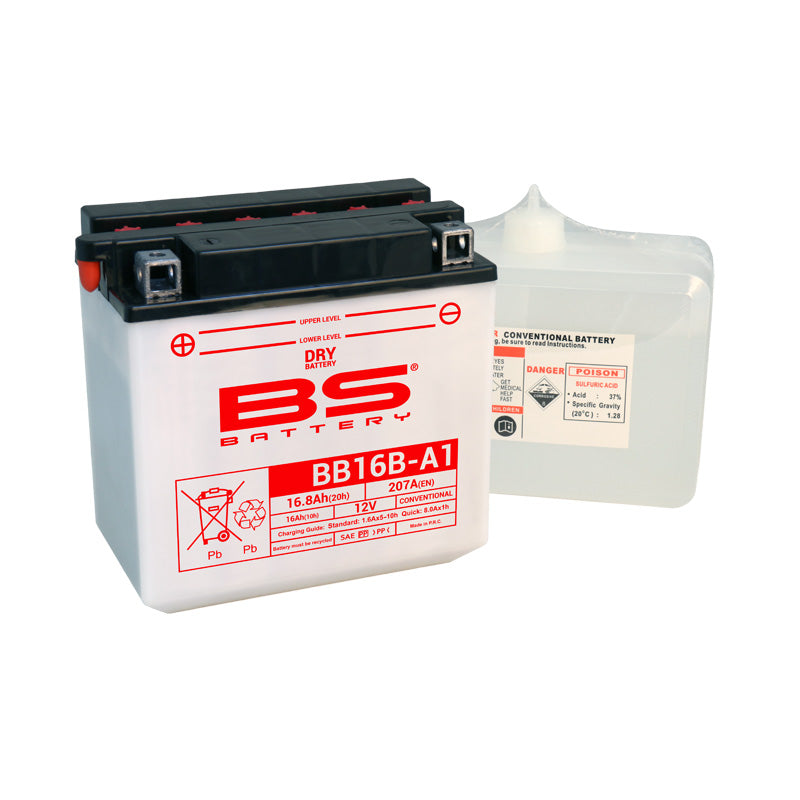 BS Battery - BS DRY - BB16B-A1 (With Acid Pack) (YB16B-A1)