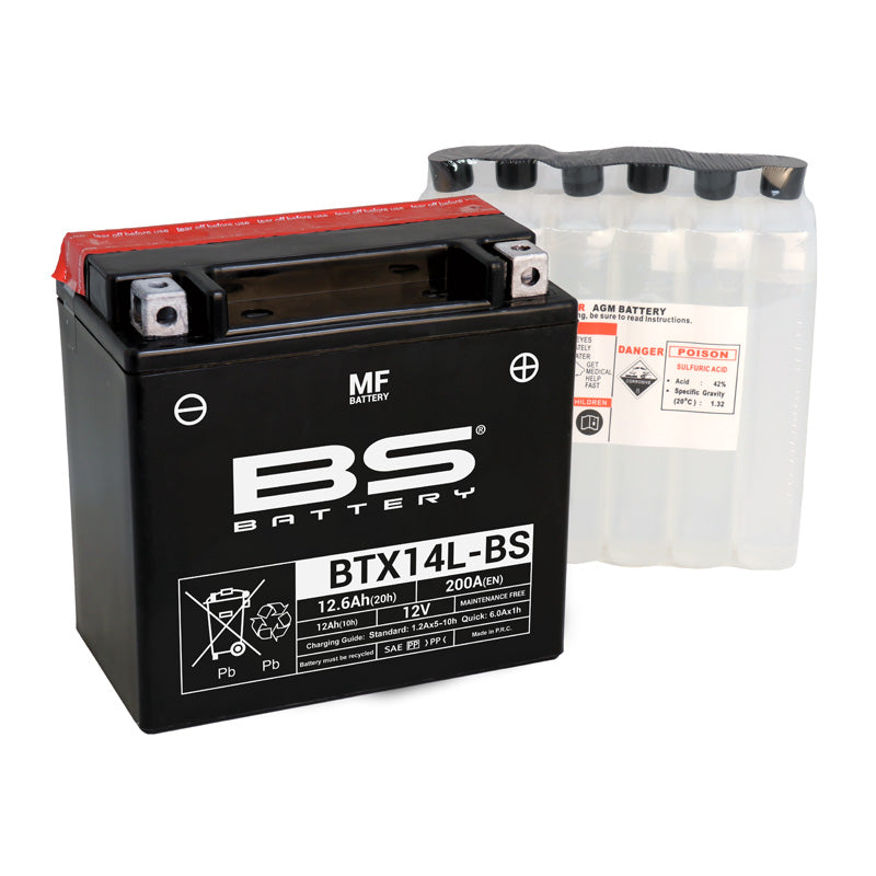 BS Battery - BS MF - BTX14L-BS (YTX14L-BS)