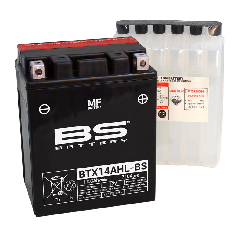 BS Battery - BS MF - BTX14AHL-BS (YTX14AHL-BS)
