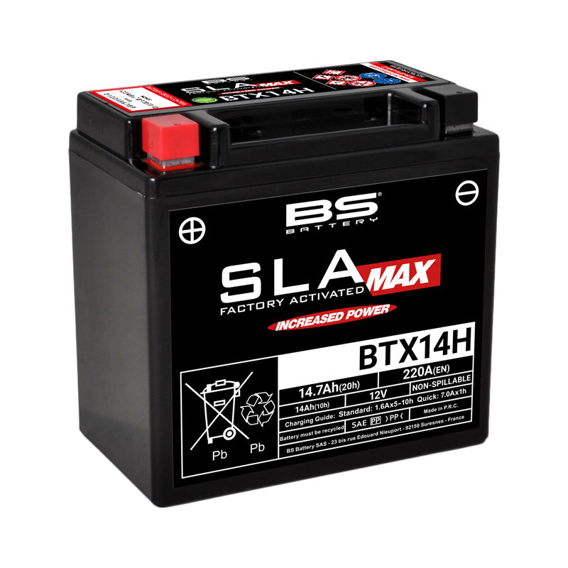 BS Battery - BS SLA MAX - BTX14AH (FA) (YTX14AH)