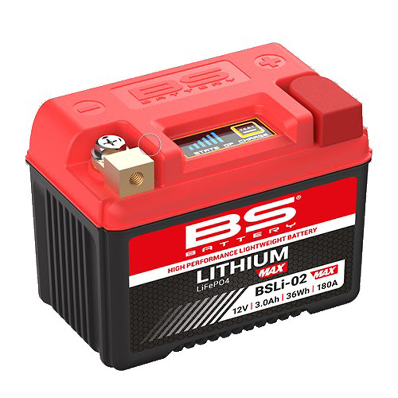 BS Battery - BS Lithium - BSLI-02 MAX/180CCA/36WH