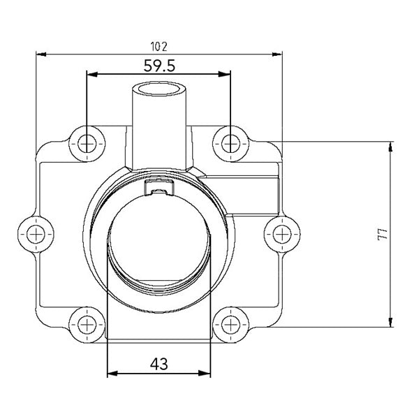 Kimpex-CARBURETOR FLANGE POL 1253146
