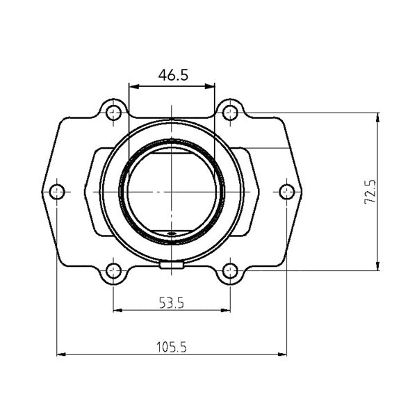 Kimpex-CARBURETOR FLANGE A/C 3006-429