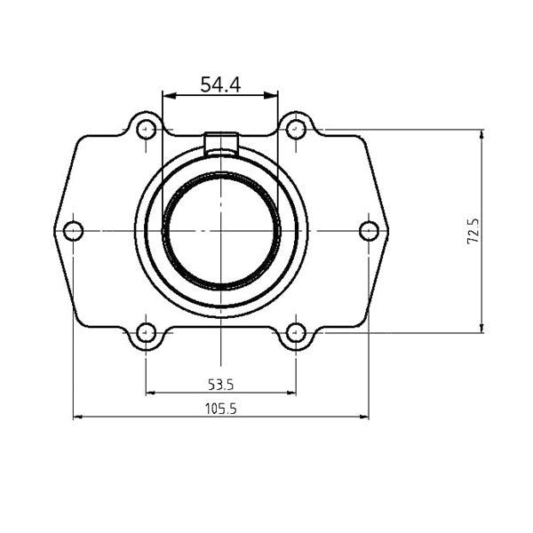 Kimpex-CARBURETOR FLANGE A/C 3006-747