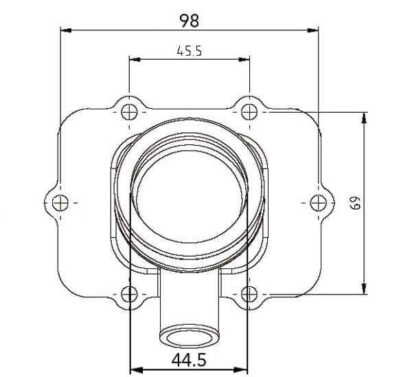 Kimpex-CARBURETOR FLANGE BRP 420-867-882 8779422252013