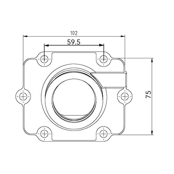 Kimpex-CARBURETOR FLANGE POL 1253485