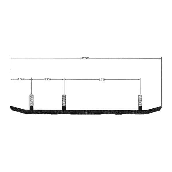 Kimpex-CARBIDE WEARBAR SINGLE 90D QTY2 SKI-DOO 371876 779423079183