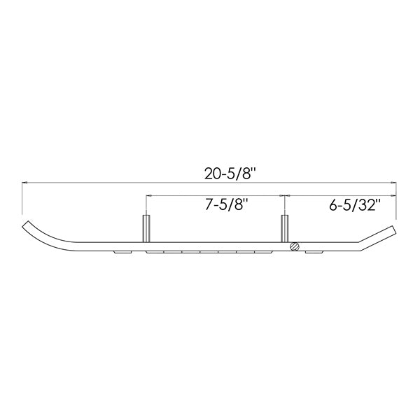 Kimpex-CARBIDE WEARBAR SINGLE 90D QTY2 SKI-DOO 371918 779423079060