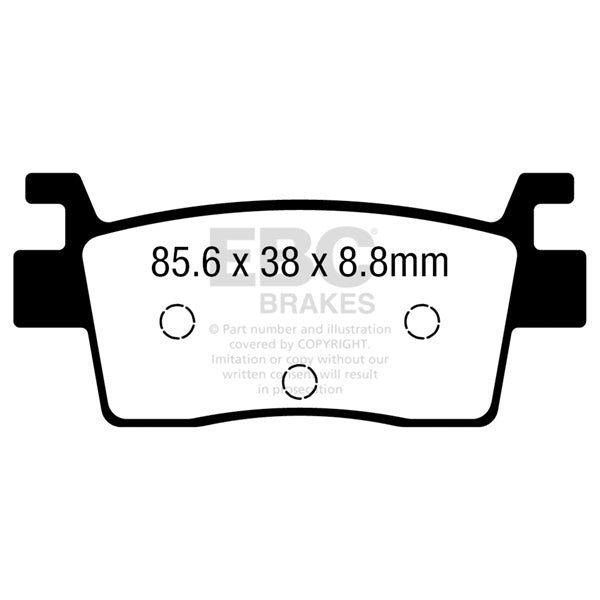 EBC-FA739R EBC BRAKE SHOES LF/RG FA739R 889668226768