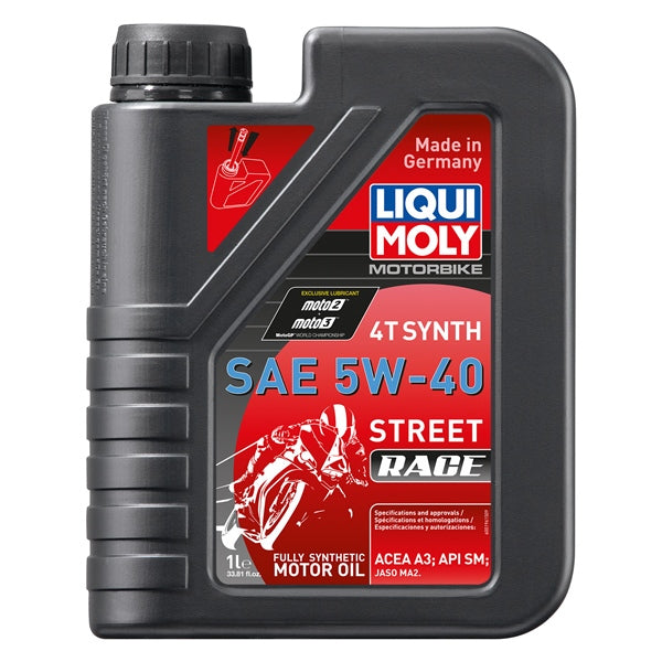 LiquiMoly - 4T SAE Street Race Synthetic Engine Oil - 5W40