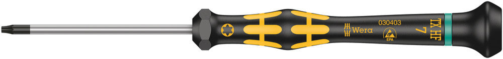 Wera Tools - 1567 TORX® HF ESD Kraftform Micro screwdriver with holding function for TORX® screws