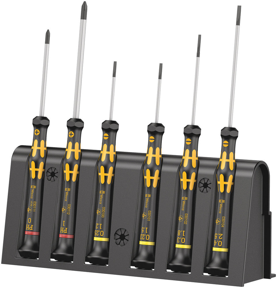 Wera Tools - 1578 A/6 ESD Screwdriver set and rack for electronic applications