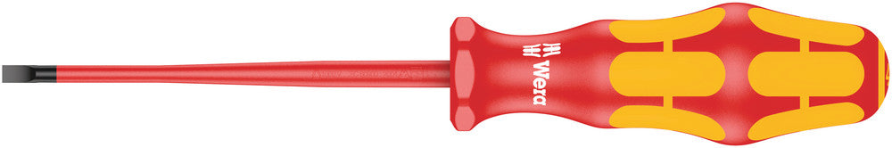 Wera Tools - 160 iS VDE Insulated screwdriver with reduced blade diameter for slotted screws