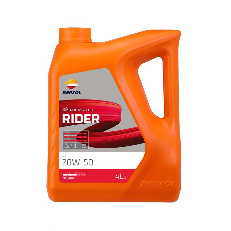 Repsol - Rider 4T Mineral Engine Oil - 20W50