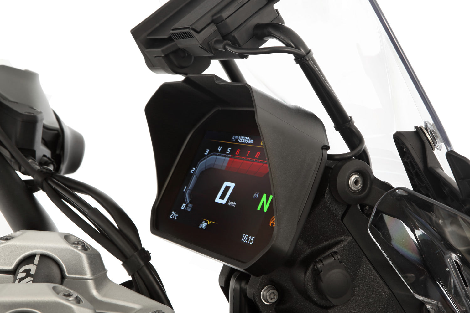 Wunderlich Glare shield for Cockpit TFT 6.5 inch - complete your BMW ✔ Premium components ✔ Integrated design ➜ Order now