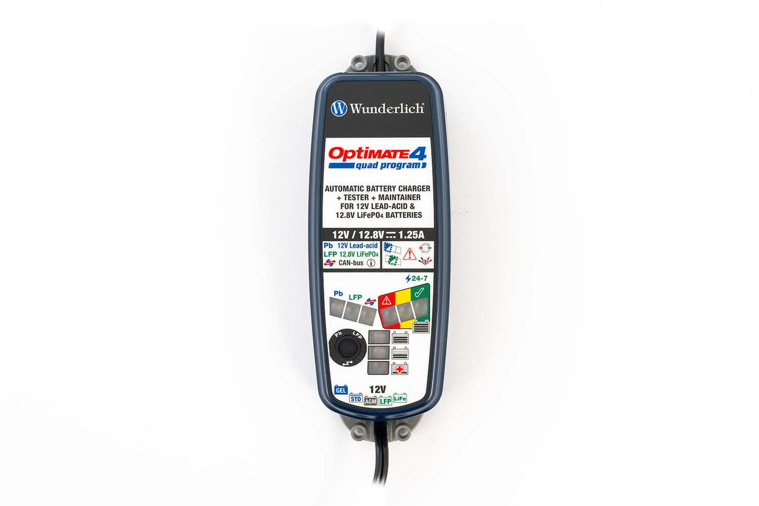Wunderlich Edition Battery Charger Optimate 4 Quad-Program Canbus Edition-20190-300