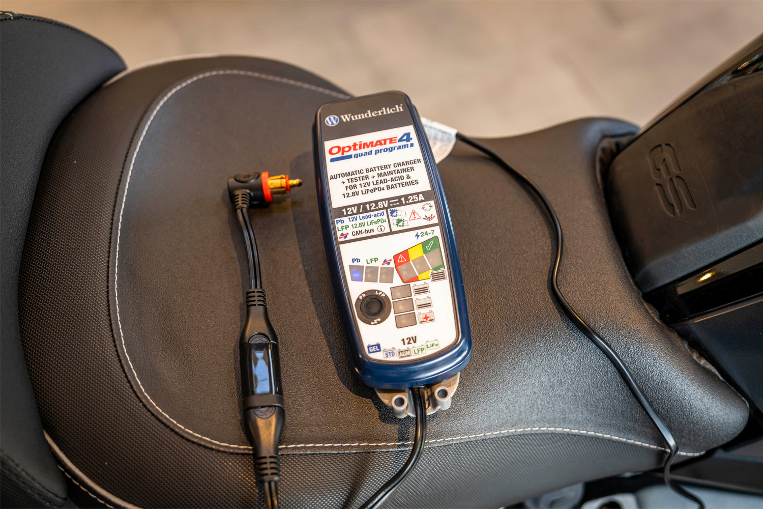 Wunderlich Edition Battery Charger Optimate 4 Quad-Program Canbus Edition-20190-300