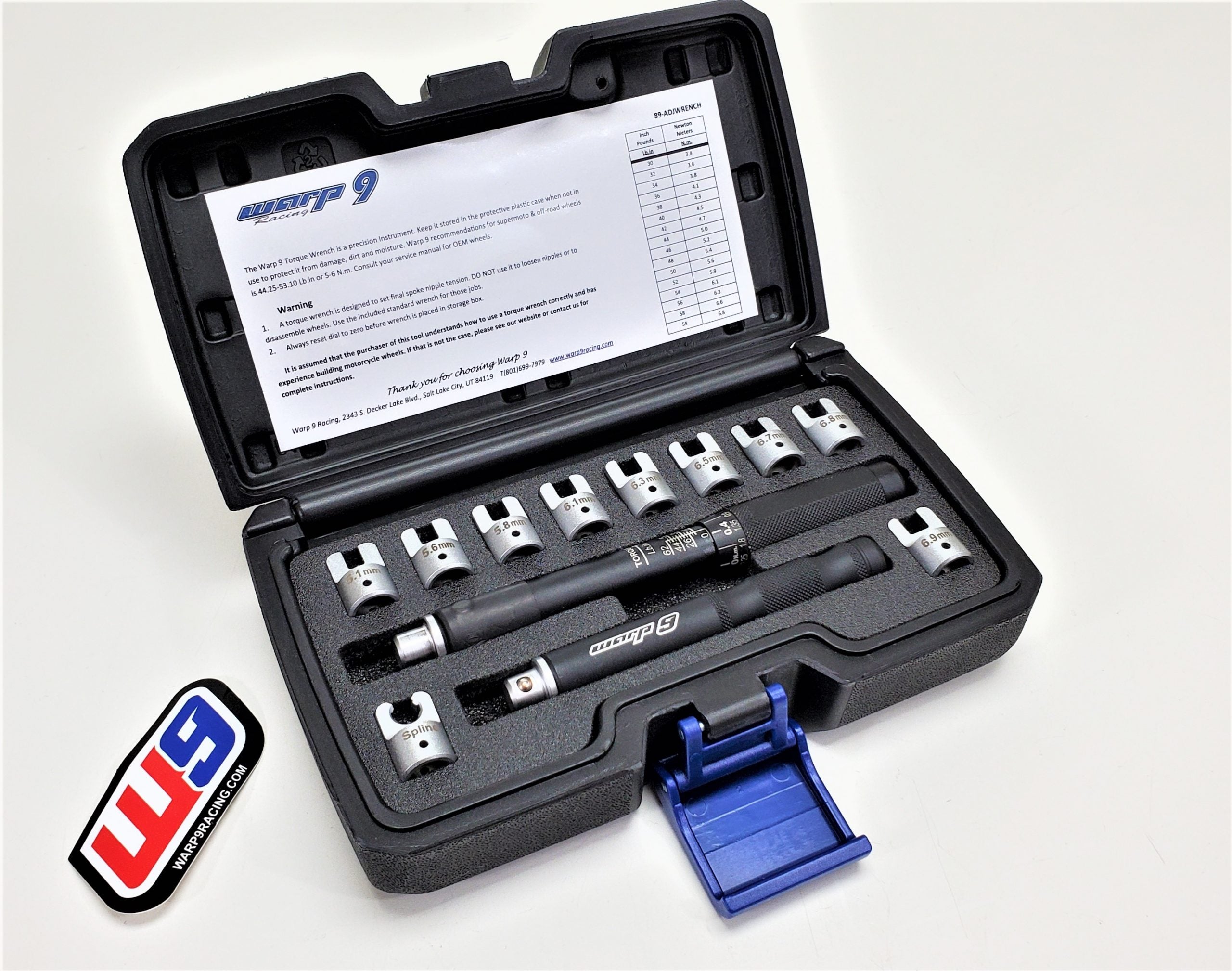 Warp9 Racing - Spoke Torque Wrench Kit