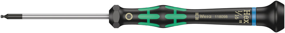 Wera Tools - 2052 Ball end hexagon screwdriver for electronic applications