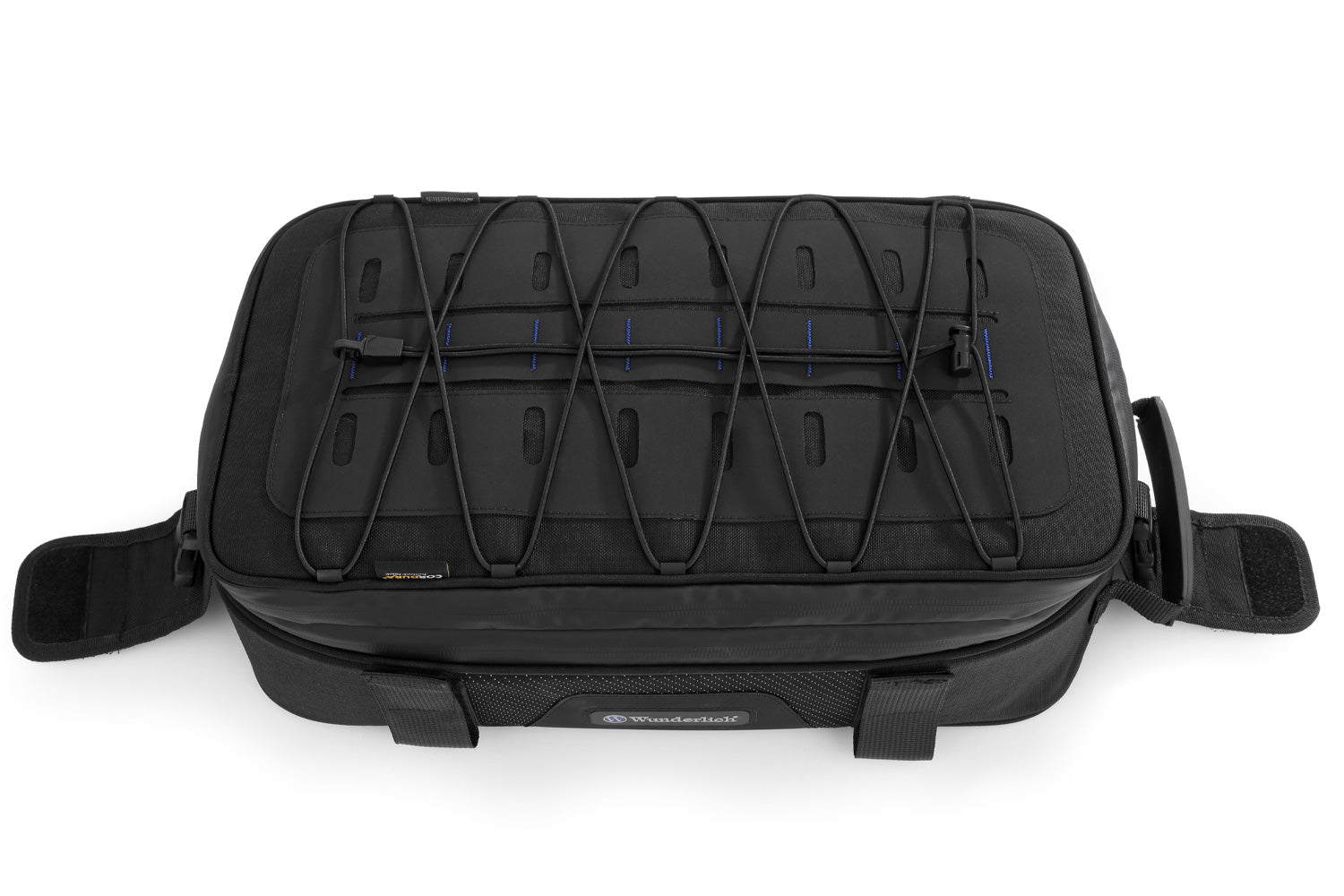 Our fitted BagPacker II case top bags attach to the side cases.