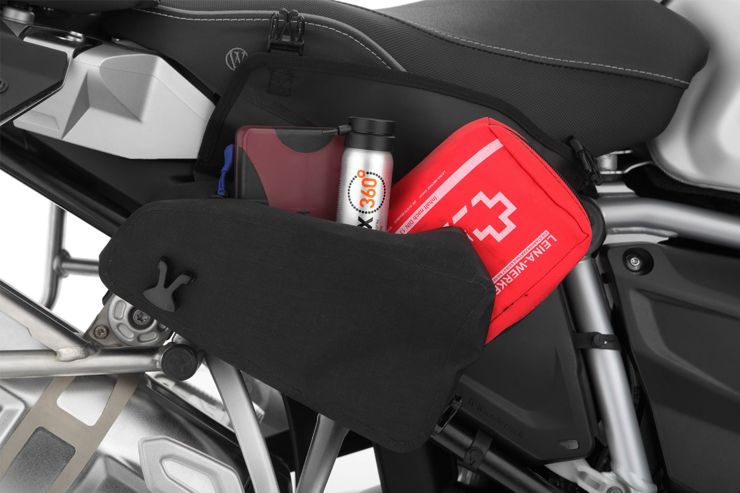 These two functional side bags are tailored for our frame covers 20800-202 and 2080-602.