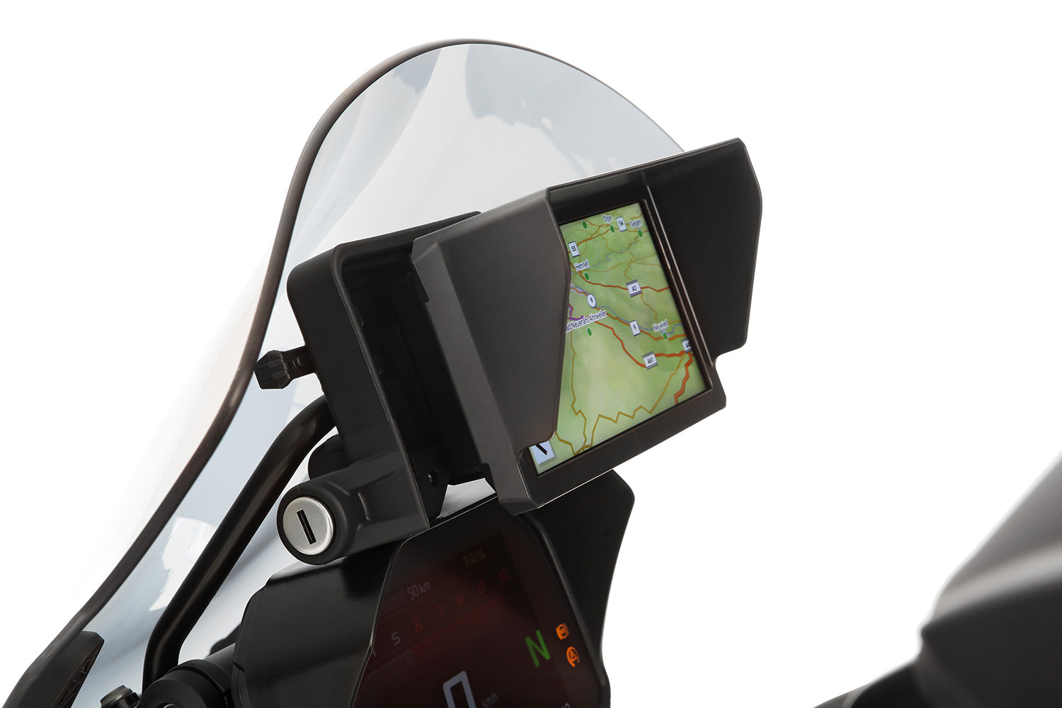 High-quality, specially developed sun visor for the GARMIN Zumo XT2 navigation system