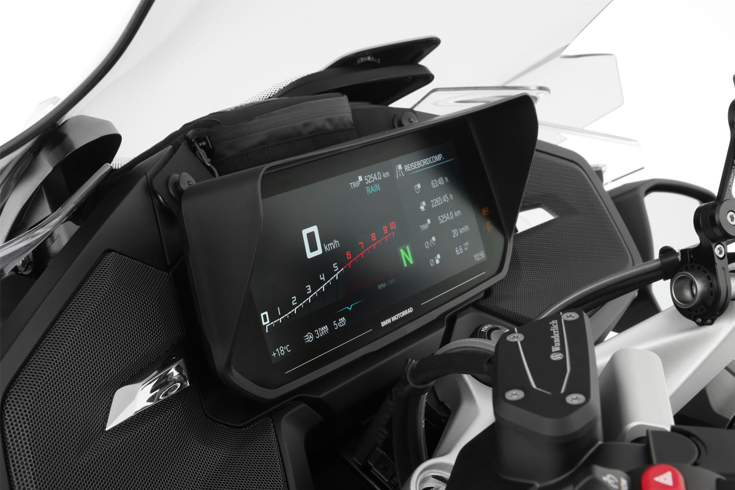 Wunderlich glare shield for Cockpit TFT 10,25 inch