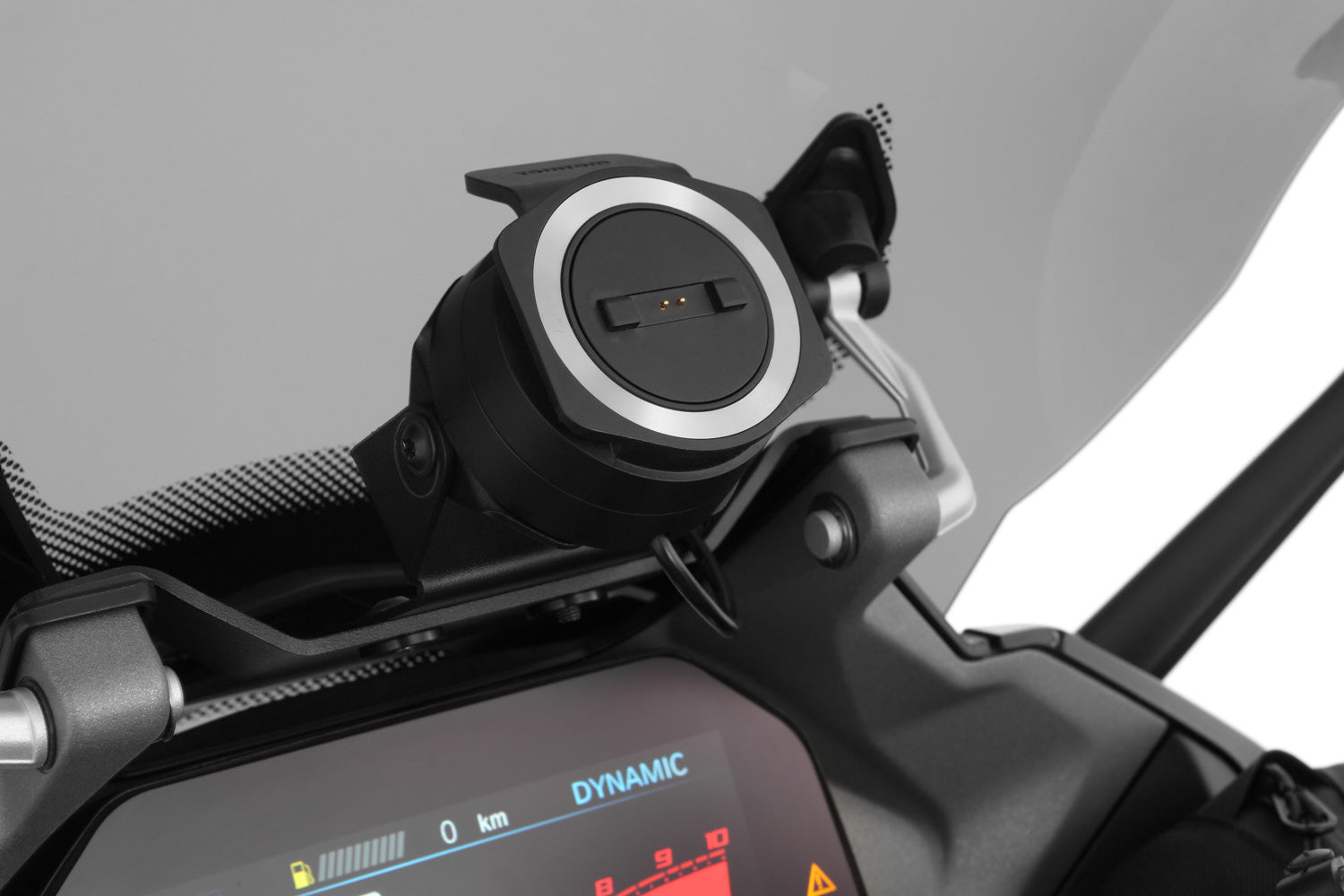 Enhances safety by keeping the road in view while navigating