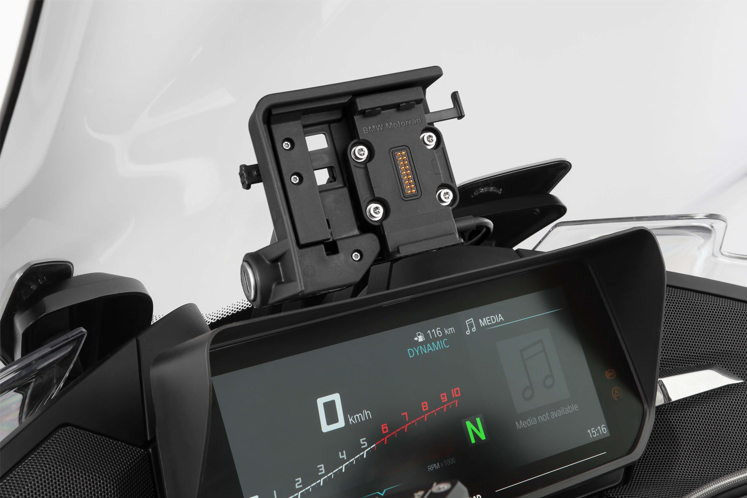 Wunderlich base holder for original Navigator R 1250 RT - complete your BMW ✔ Premium components ✔ Integrated design ➜ Order now