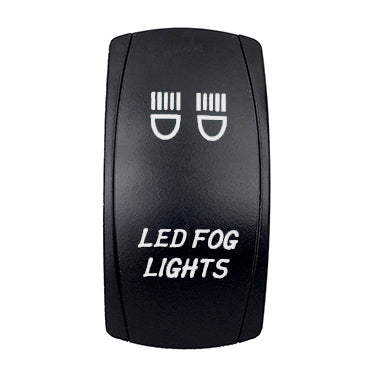 QuakeLed-SWITCH ROCKER 5 PINS LED FOG LIGHTS WH QRS659 718193339189
