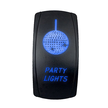 QuakeLed-SWITCH ROCKER 5 PINS PARTY LIGHTS BL QRS700 718193339806