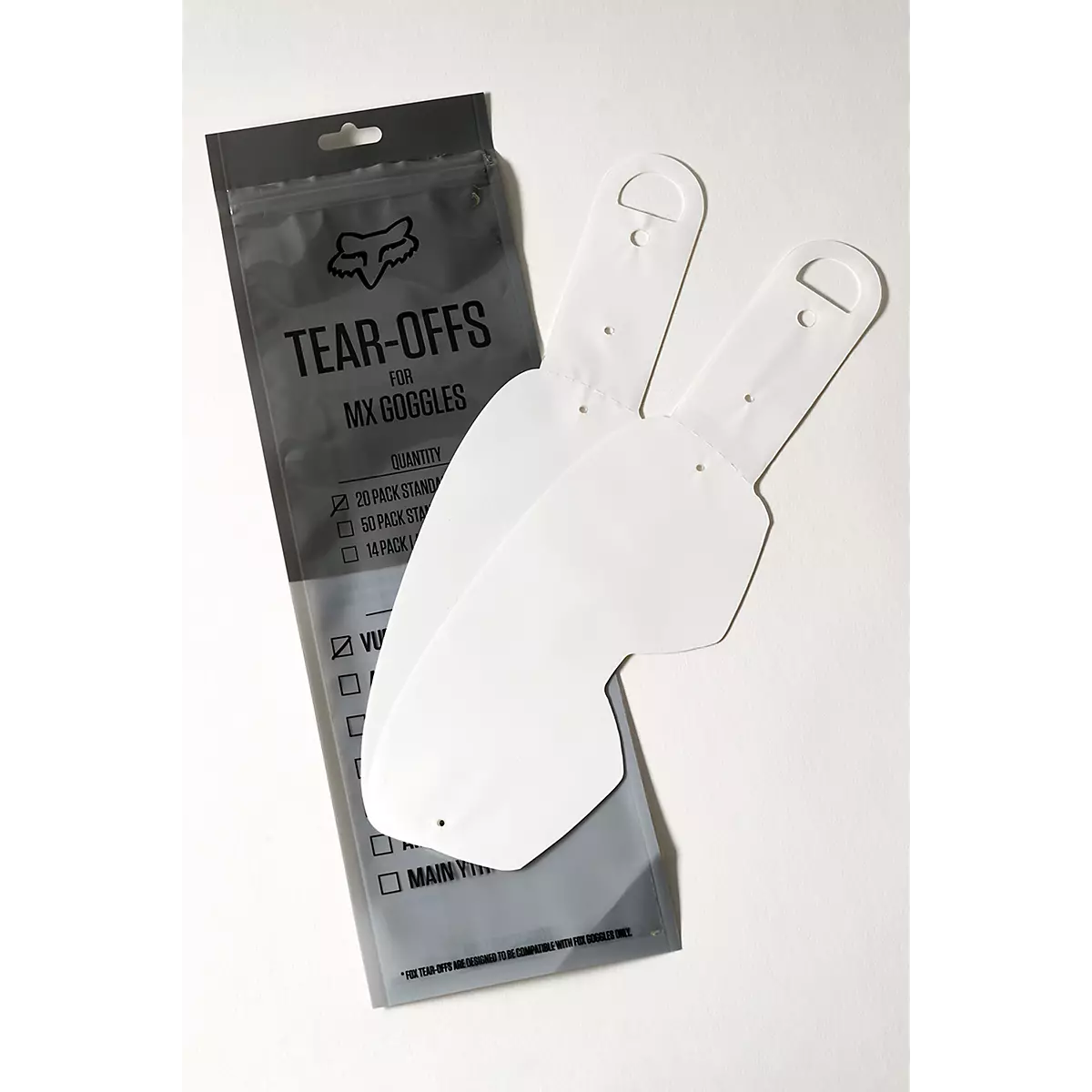 Fox Racing - Vue Standard Tear Offs - 20Pk-Clear (23512-012)