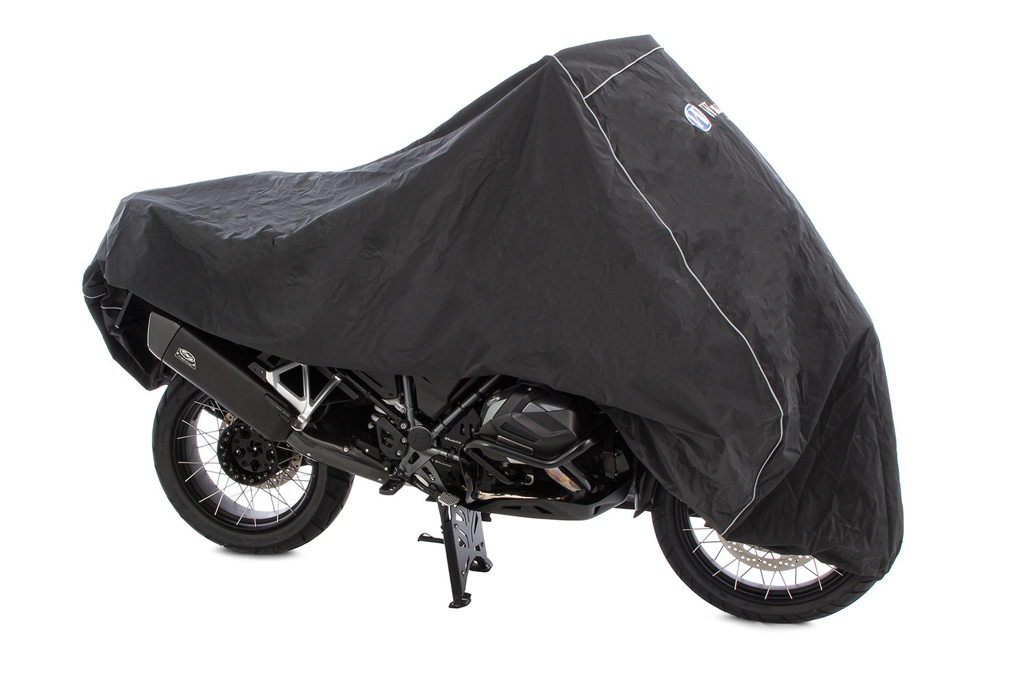 This exclusive outdoor tarpaulin is customised to fit your model.