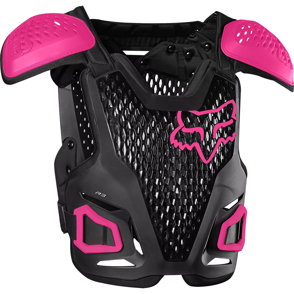 Fox Racing - Youth R3 Chest Guard-Black/Pink (24811-285)