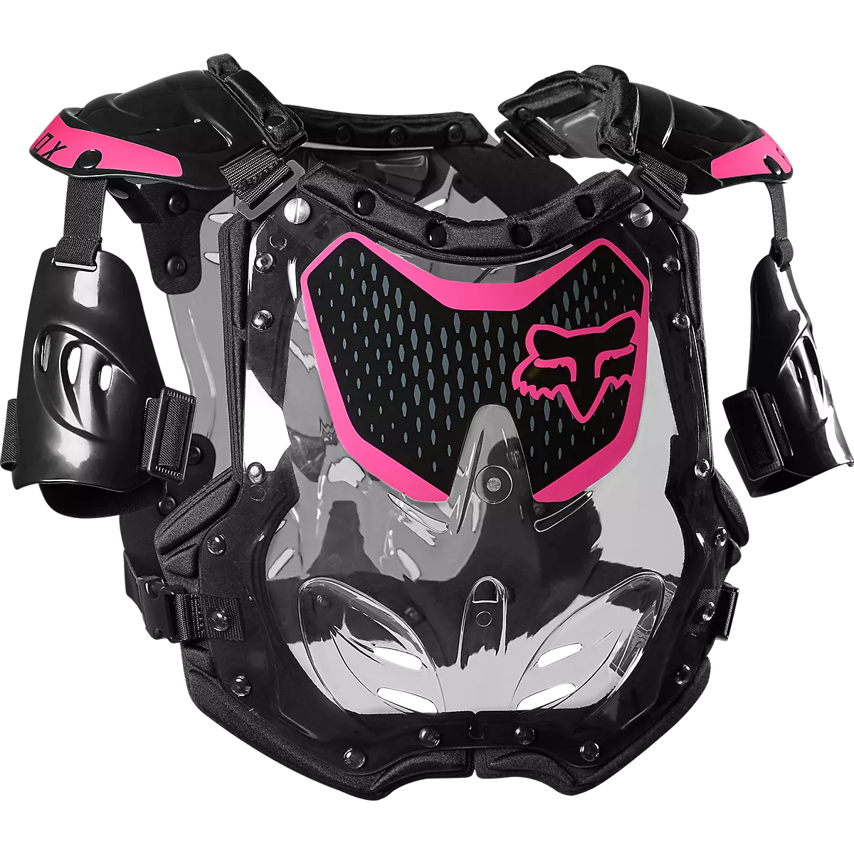 Fox Racing - Womens R3 Chest Guard-Black/Pink (24813-285)