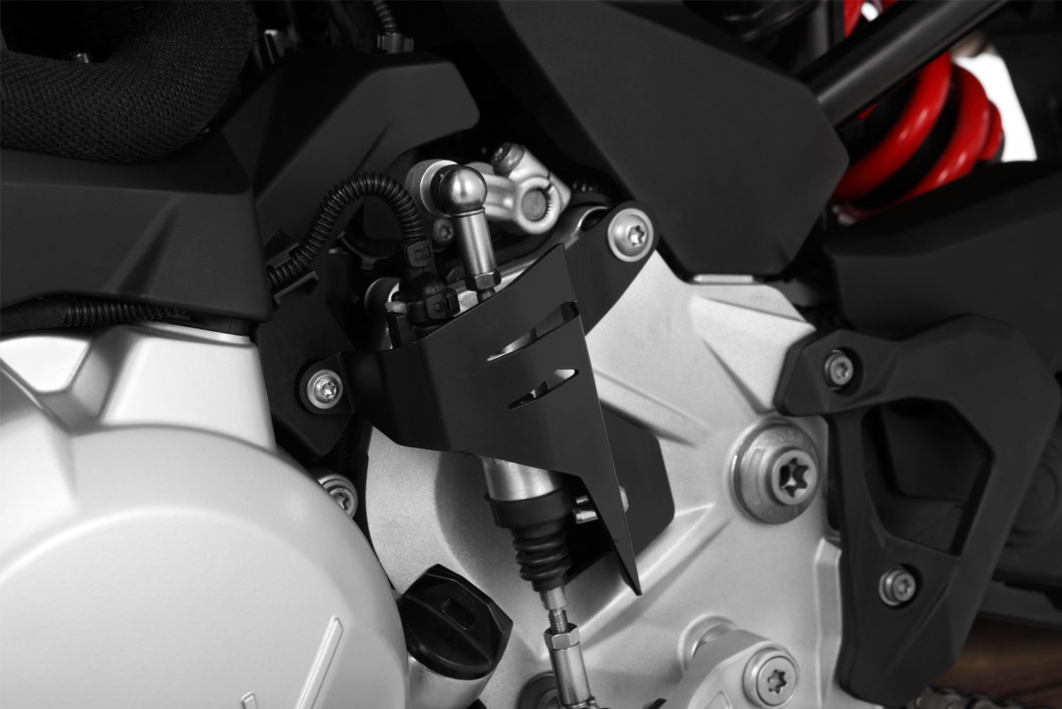Solid mechanical protection of the shift assistant for the F 750 GS and F 850 GS black