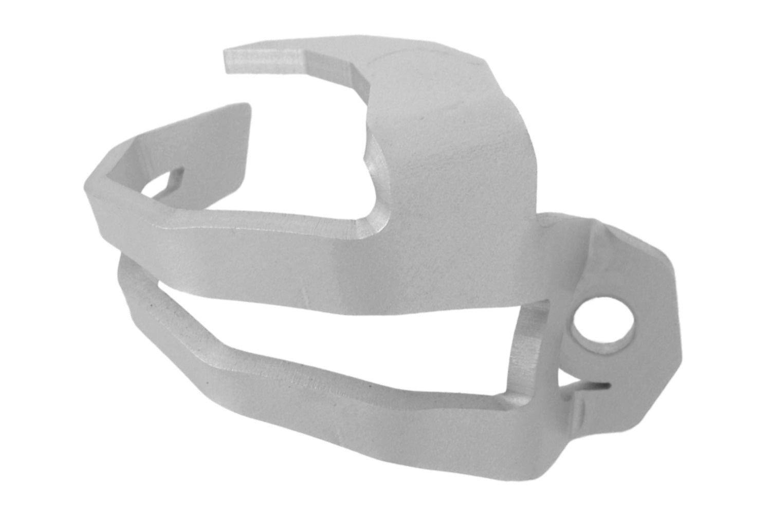 Protects the rear brake reservoir, which is otherwise vulnerable to deliberate damage and to being ripped off altogether.