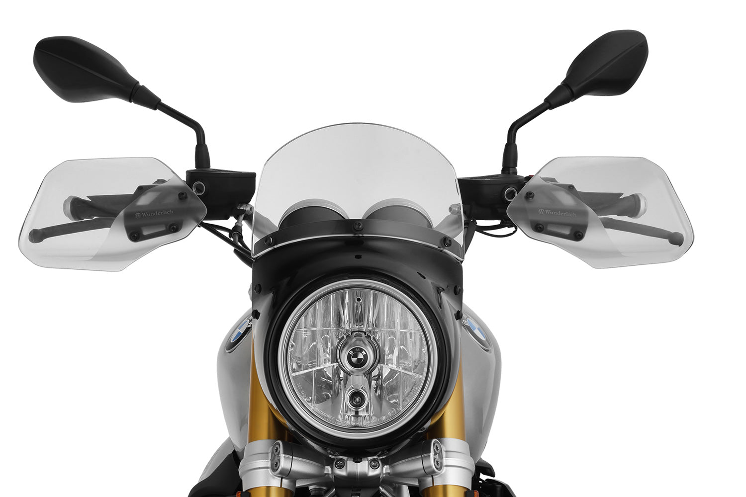 These hand guards offer maximum protection from cold, rain, or dirt.