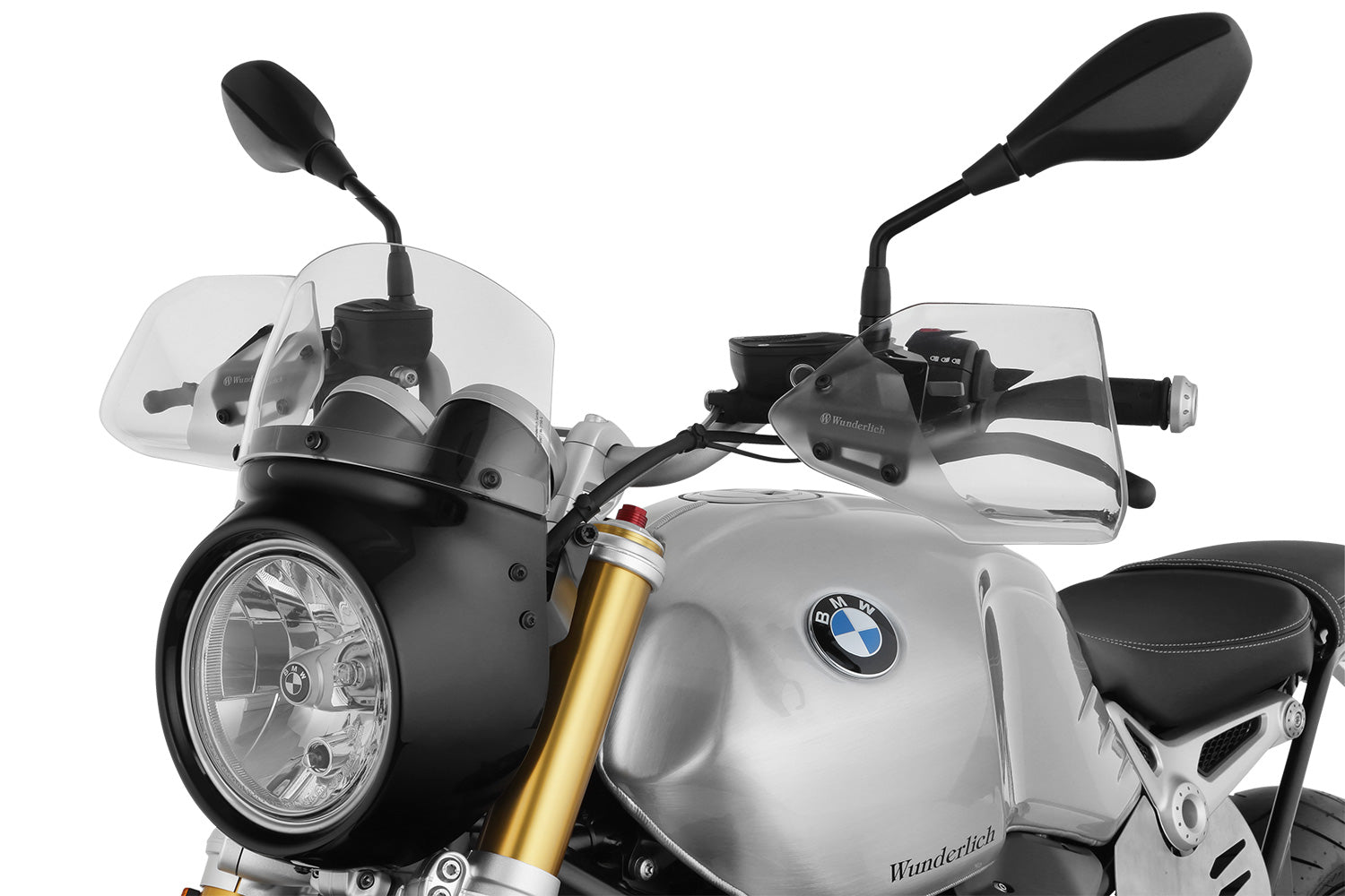 These hand guards offer maximum protection from cold, rain, or dirt.