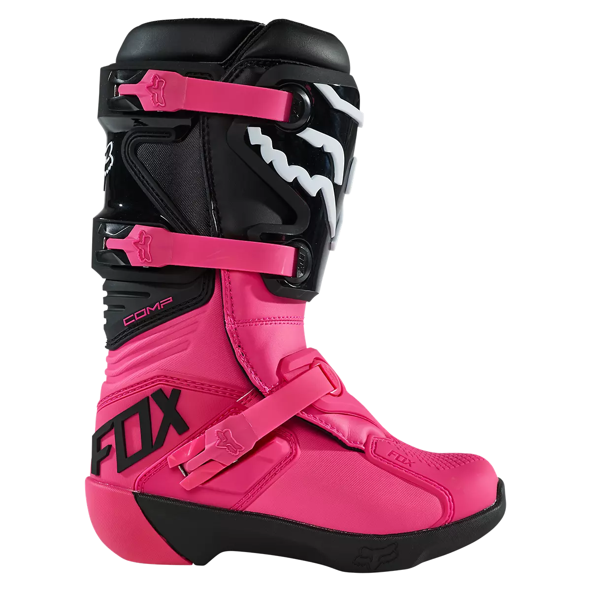 191972430046 27689-2858 YTH COMP BOOT - BUCKLE Black/Pink