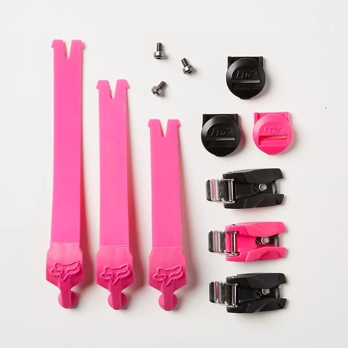 Fox Racing - Comp Strap/Buckle Kit Youth-Black/Pink (27691-285)
