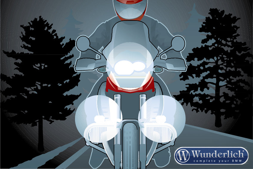 Wunderlich LED Additional head light »MICROFLOOTER« silver