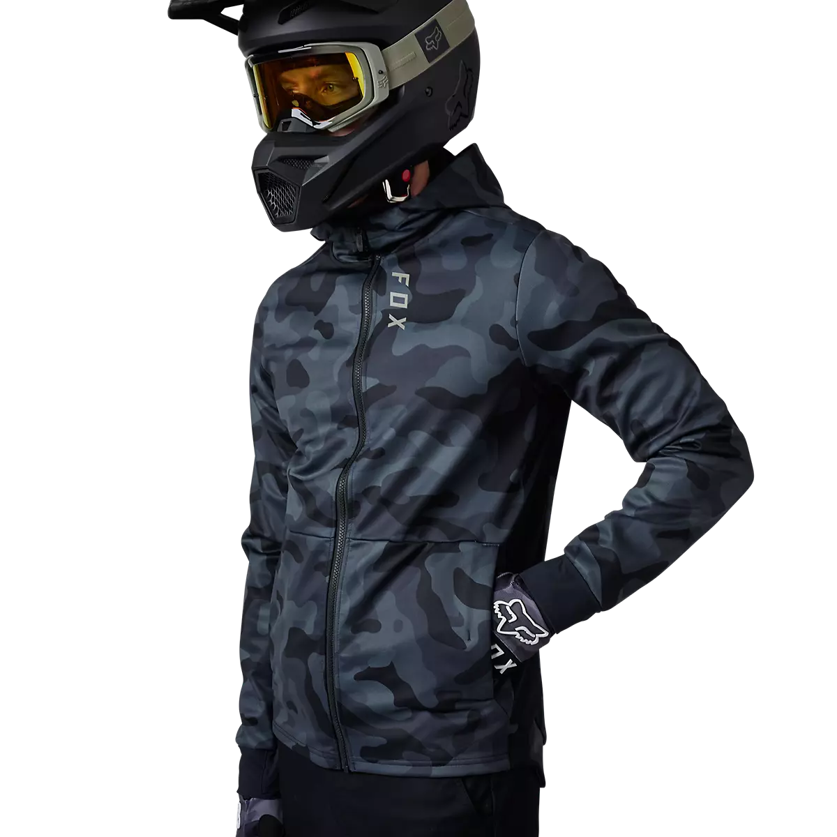 Fox Racing - Defend Drive Windblock Zip-Black Camo (28376-247)