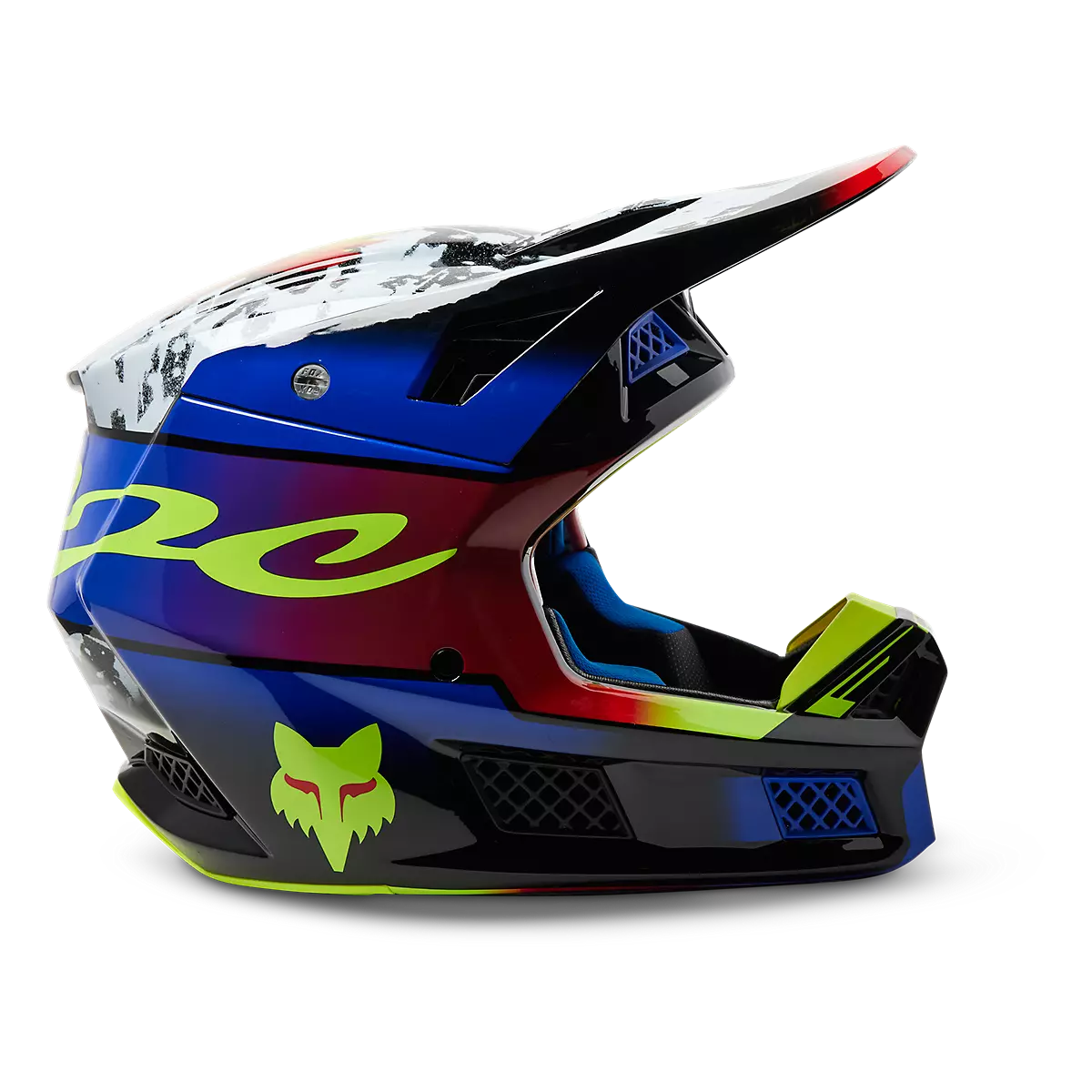 Fox Racing - V3 RS Dkay Helmet-Blue/Red (29653-149)