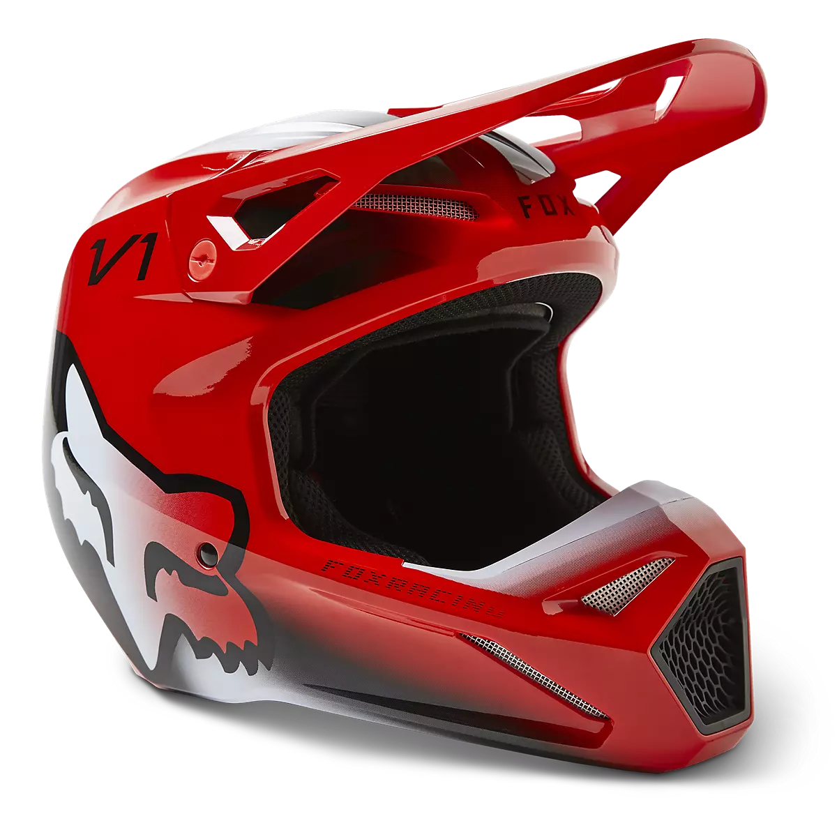 Fox Racing - V1 Toxsyk Helmet Dot/Ece-Flo Red (29659-110)