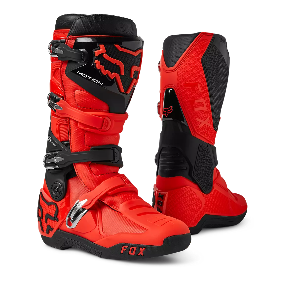 Fox Racing - Motion Boot - Black/White/Gum-Flo Red (29682-110)
