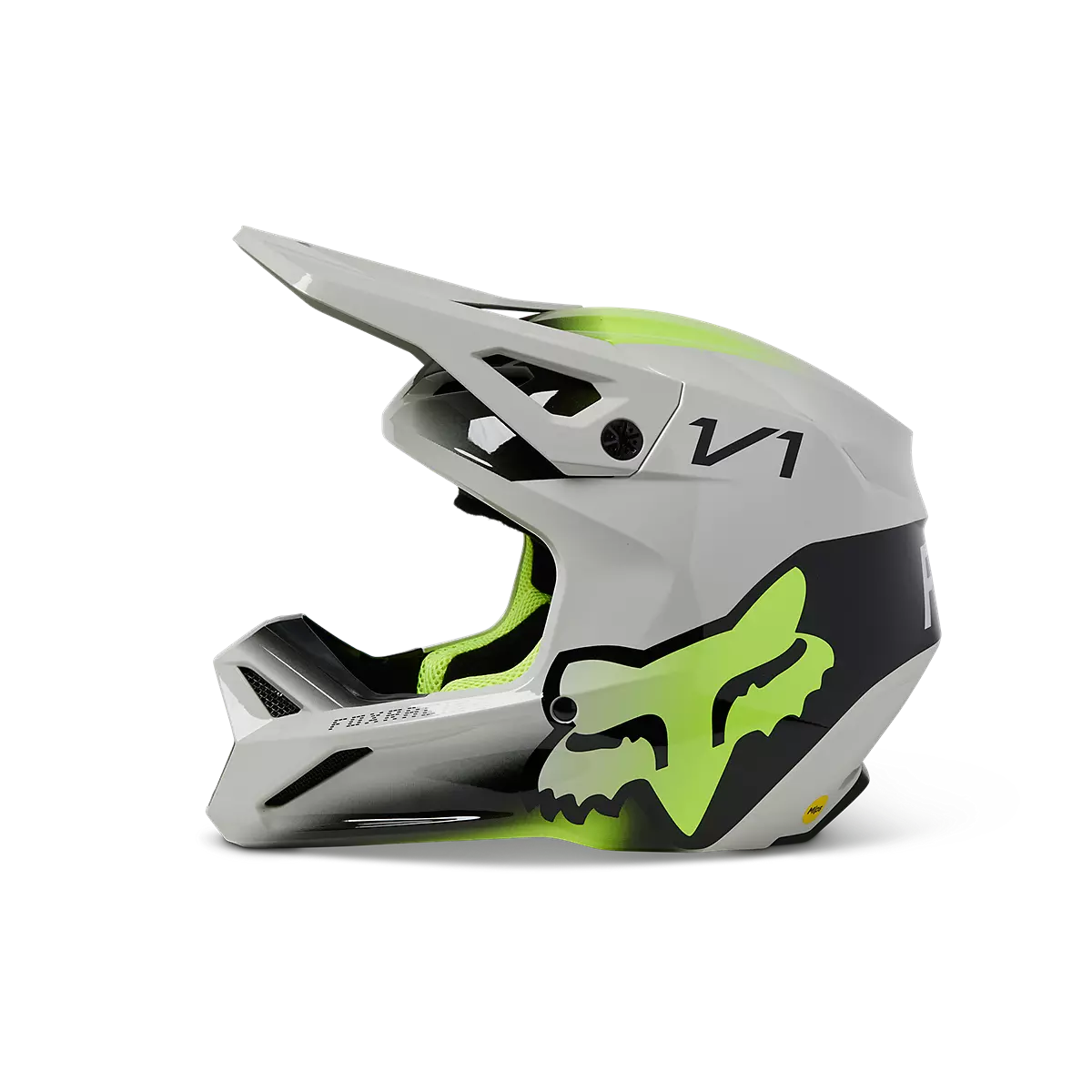 Fox Racing - V1 Toxsyk Helmet Dot/Ece Youth-Steel Gray (29731-172)